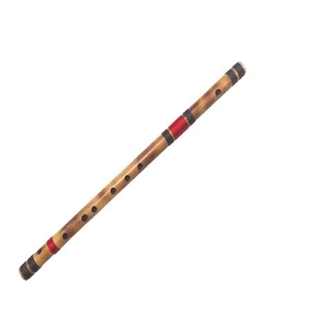 D Natural Medium (Fry) Bansuri Flute (Right Hand) 17 inches (43.18 cm)