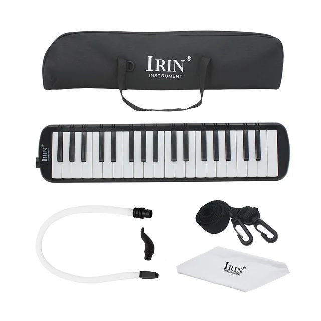 IRIN 37 Piano Keys Melodica Pianica Musical Instrument with Carrying Bag Cleaning Cloth for Students Beginners Kids